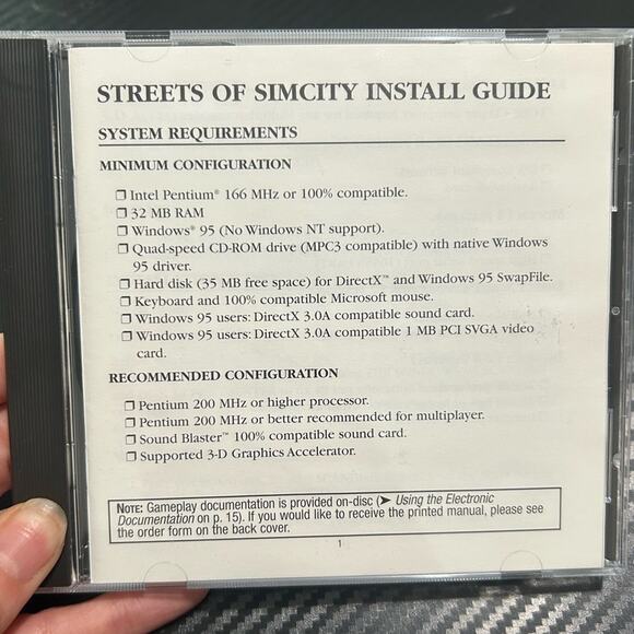 Vintage Sims Games- late 90s - Streets of Sim City Pc Games - Rated E - Picture 2 of 5
